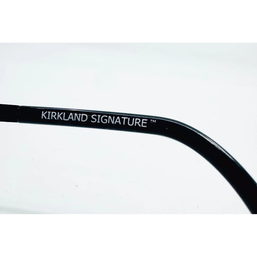 Kirkland Signature Eyeglass Frames Mens Black Vulture Rectangle 58-18-150